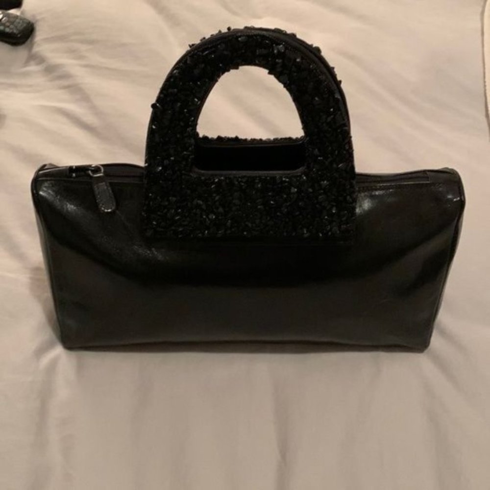 Brand New Beaded Leather Handbag From Spain